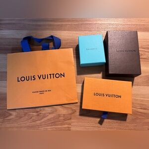 Lot of Packaging Louis Vuitton and Tiffany and Co Boxes